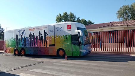 El autobús Drogas o Tú para hoy en Las Rozas