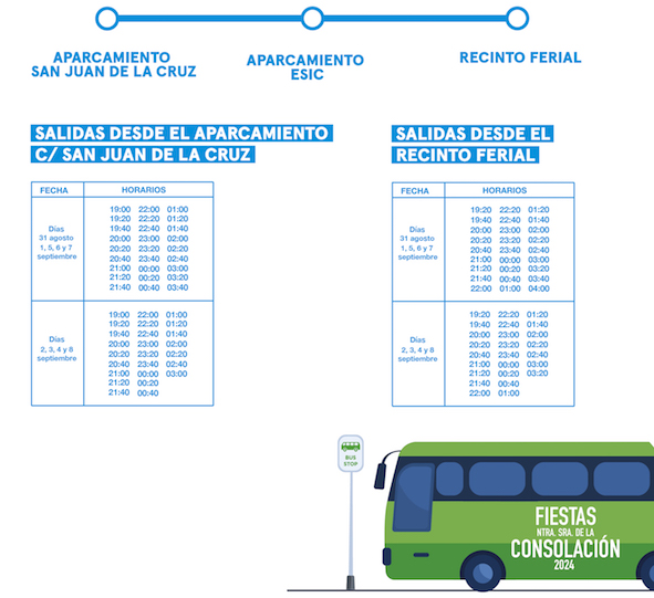 El Ayuntamiento de Pozuelo aumenta las plazas y la capacidad del servicio de lanzaderas durante las fiestas patronales