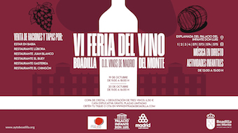 El Palacio de Boadilla acoge la IV Feria del Vino el próximo fin de semana