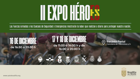 El Recinto Ferial de Boadilla acoge la exposición Expo Héroes