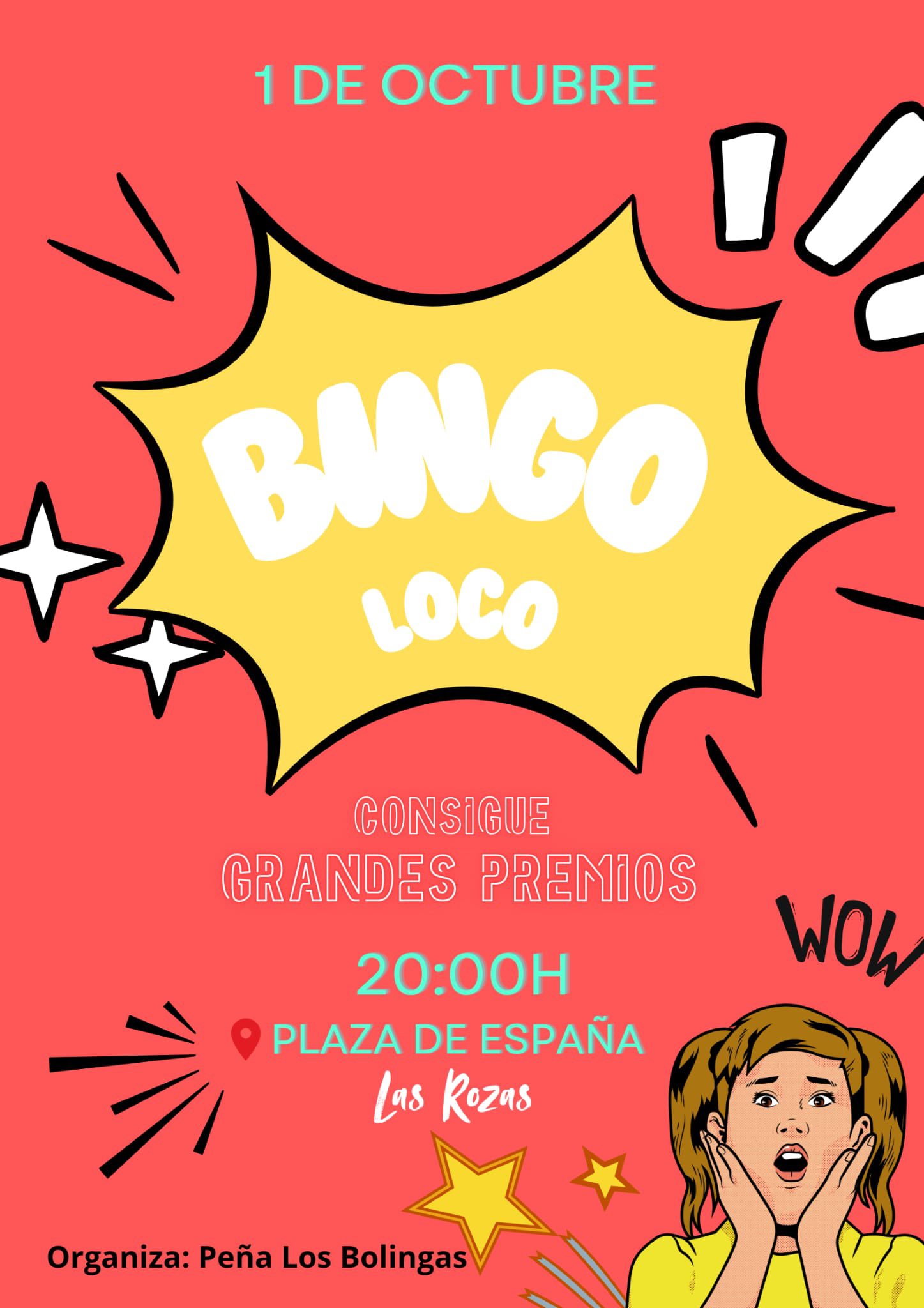 Juega al Bingo loco hoy en las fiestas patronales de Las Rozas